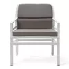купить Кресло с подушками Nardi ARIA FIT BIANCO grigio Sunbrella 40330.00.136.FIT (Кресло с подушками для сада и терас) в Кишинёве 