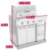 купить Мангал Char-Broil 463246018 Ultimate 3 Burner, TRU-Infrared, Modular Kitchen (pe gaz) в Кишинёве 