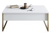 купить Журнальный столик Trendy Lux, alb, auriu 90x40x60cm в Кишинёве 