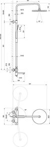 купить Душевая панель Ravak DS cu pipa chrome DS 092.00 (X07P642) в Кишинёве 