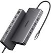 купить Переходник для IT Ugreen 15978 HUB 13in1 USB-C to 2*HDMI(4K@60Hz)+DP+2*USB-A3.2+USB-C3.2+2*USB-A3.0+SD/TF+GigabitRJ45+3.5mm+PD(100W), CM681, Space Gray в Кишинёве 
