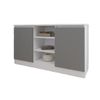 cumpără Comodă Smartex (16254) Т5 140cm Alb+Grafit în Chișinău 