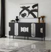 cumpără Comodă Trendy Viena, Negru, Fume (GTR001222) în Chișinău 