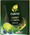 Чай зеленый в пакетиках CURTIS "Sweet Fusion" 25 пакетиков, c лаймом, синей малиной и мятой, мелколистовой