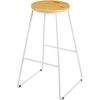 купить Барный стул Jumi FCM-598478 Scaun de bar din lemn, Oak Artisan/Alb в Кишинёве 