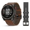купить Смарт часы Garmin fenix 8 Pro – 51 mm, AMOLED, Sapphire, Carbon grey DLC titanium with Chestnut leather band в Кишинёве 