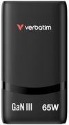 купить Зарядное устройство сетевое Verbatim VER_32354 Fold'n' Go GaN Charger 65W, 2 Port, Black в Кишинёве 