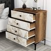 купить Комод Trendy Lizbon 538-Nuc, Alb 76x90x40cm (GTR001658) в Кишинёве 