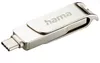 купить Флеш память USB Hama 182491 C-Rotate Pro USB Stick, USB-C 3.1/3.0, 128GB, 100MB/s, silver в Кишинёве 