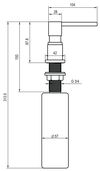 cumpără Dozator săpun Helika-AquaSanita DTQ-601C Stainless Steel + Plastic în Chișinău 