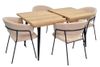 купить Комплект стол и стулья Evelin di Costacurta стол DT-433-4B + 4 стула YTC-097B Light beige в Кишинёве 