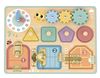 купить Развивающая доска Tooky Toy TJ473N Busyboard Doors and Gears, 60621 в Кишинёве 