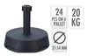 купить Зонт садовый Holland 57412 Suport pentru umbrela 20kg, D21-54cm, negru в Кишинёве 