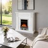 купить Камин электрический ArtFlame Veronix & Galileo Silver, 1000x1050x300mm, Alb в Кишинёве 
