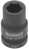cumpără Set de tubulare, bite, duze DeWalt Cap hexagonal impact DT7535 (Scurte) 17mm 1/2 în Chișinău 