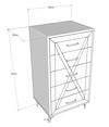 купить Комод Trendy Planeta 50x95x40cm (GTR001673) в Кишинёве 