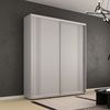 купить Шкаф Mobildor-Lux Compact uși glisante PAL cu ornament linii (180x45x200H cm) Grey в Кишинёве 