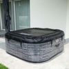 купить Бассейн с джакузи Intex 28450 Jacuzzi SPA gonflabil PureSpa Greystone Deluxe 211×211×71, 795L, 4 persoane в Кишинёве 