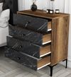 купить Комод Trendy Lizbon 541-Nuc, Negru 76x90x40cm (GTR001661) в Кишинёве 