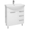 cumpără Dulap pentru lavoar Mashtab 11424 Delfin cu 3 sertare 75cm Alb în Chișinău 