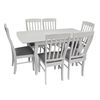 купить Комплект стол и стулья Evelin di Costacurta стол HV-29V White + 4 стула Wenyi White/NV-10WP Grey в Кишинёве 