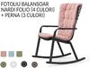 cumpără Fotoliu Balansoar cu perna Nardi FOLIO (4 culori) + Perna (3 culori)  (Fotoliu Balansoar cu perna pentru gradina exterior terasa) în Chișinău 