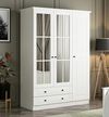 cumpără Dulap Trendy Kale 3 Mebran Kapak 190-Alb, 52x190x135cm în Chișinău 