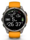 купить Смарт часы Garmin Fenix 8 – 47 mm, Sapphire, Titanium with Spark Orange (010-02904-11) в Кишинёве 