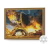 купить Картина по номерам Art Gallery QB202547 Mozaic cu diamante patrate 40x50cm Turnul Eiffel la apus de soare в Кишинёве 