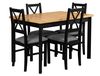 Set negru masa cu 6 scaune NILO