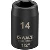 купить Набор головок, бит, насадок DeWalt DT7532 cap hexagonal impact DT7532 (Scurte) 14mm 1/2 в Кишинёве 