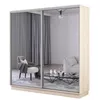 cumpără Dulap Mobildor-Lux Fox uși glisante din oglinzi (230x60x240H cm) Sonoma în Chișinău 