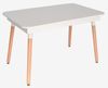 cumpără Set masă și scaune Evelin di Costacurta стол DT-432-1R Wo + 4 стула QT-284Wo Light beige în Chișinău 
