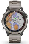 купить Смарт часы Garmin quatix 6 Sapphire Titanium (010-02158-95) в Кишинёве 