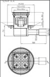 cumpără Sifon de pardoseala interior orizontal PP D. 40/50 cu grila inox (132 х 132 mm) HL510NPr-3020  HL în Chișinău 