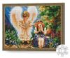 купить Картина по номерам Art Gallery QB205321 Mozaic cu diamante patrate 40x50cm O fetita si un Inger в Кишинёве 