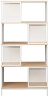 купить Офисный стеллаж Deco Loreto 5 nivele 70X30X146.5H Oak/White в Кишинёве 
