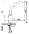 купить Смеситель кухонный Marrbaxx G011Q4 в Кишинёве 