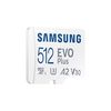 cumpără 512GB Samsung EVO Plus MB-MC512KA/RU microSDXC (Class 10 UHS-I U3, A2, V30) with Adapter, Transfer Speed up to 130MB/s (card de memorie/карта памяти) în Chișinău 