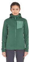 cumpără Îmbrăcăminte sport Rab Jacheta dame Superflux Hoody Green Slate 12 (QFG-14-GNS-12) în Chișinău 