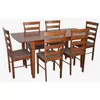 cumpără Set masă și scaune Evelin di Costacurta стол HV-27V Burnish Oak + 6 стульев GLORIA Burnish Oak/Ekea12 Dark Brown în Chișinău 