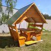 купить Навес Profmet 950310 Разобранная деревянная беседка без крыши 265x240x250 см в Кишинёве 