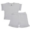 купить Детская одежда Minikin 25062080 Naturelle Комплект футболка и шорты р-р80, серый светлый, унисекс в Кишинёве 