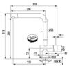 купить Смеситель кухонный Franke 115.0373.943 Neptune Evo Extractibil, crom в Кишинёве 