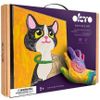 cumpără Set de creație Okto 20036 Pictură pe numere 3D cu plastilină ușoară 29x29сm, Pisica în Chișinău 