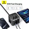 купить Фильтр электрический Baseus E00066400117-00 30W 3AC+2*USB-A+2*Type-C 1,5M, PowerCombo Cube, Cluster Black в Кишинёве 