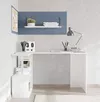 cumpără Masă de birou Trendy Gelincik, Alb, 130x74x94cm în Chișinău 