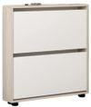 купить Полка для обуви Mobildor-Lux Leo Slim 50x16x86H cm Sonoma/White в Кишинёве 
