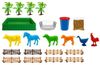 купить Набор для творчества Play Toys 3493 DIY Animale de fermă, dioramă cu nisip cinetic (Nikola Tesla) в Кишинёве 