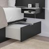 купить Кровать Ikea Nordli с изголовьем 160х200 Anthracite в Кишинёве 